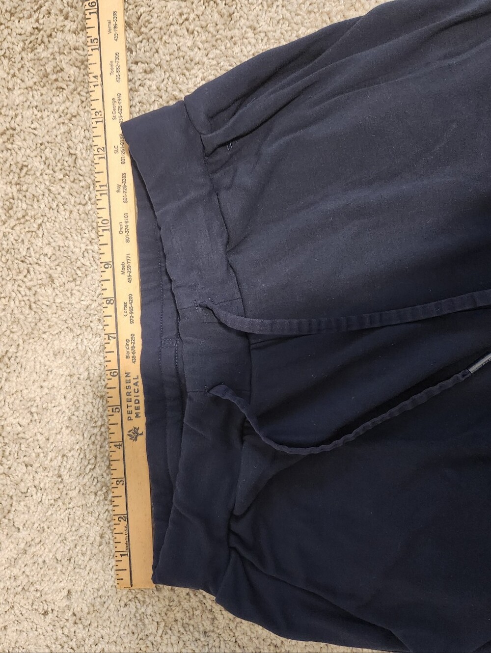 Cozy Earth Brushed Bamboo Ultra-Soft Jogger Pant Size Medium In Navy Blue - Picture 6 of 8